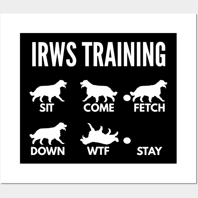 IWRS Training Irish Red and White Setter Tricks Wall Art by DoggyStyles